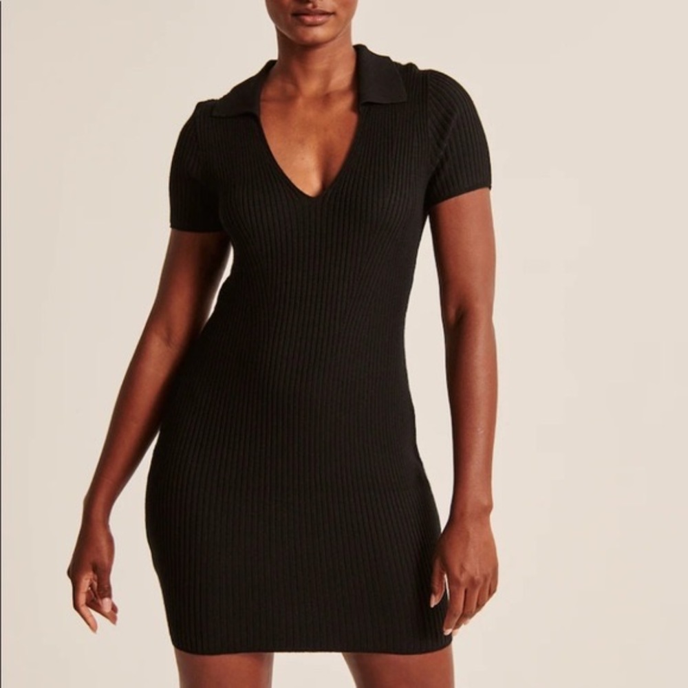 abercrombie & fitch polo knit dress